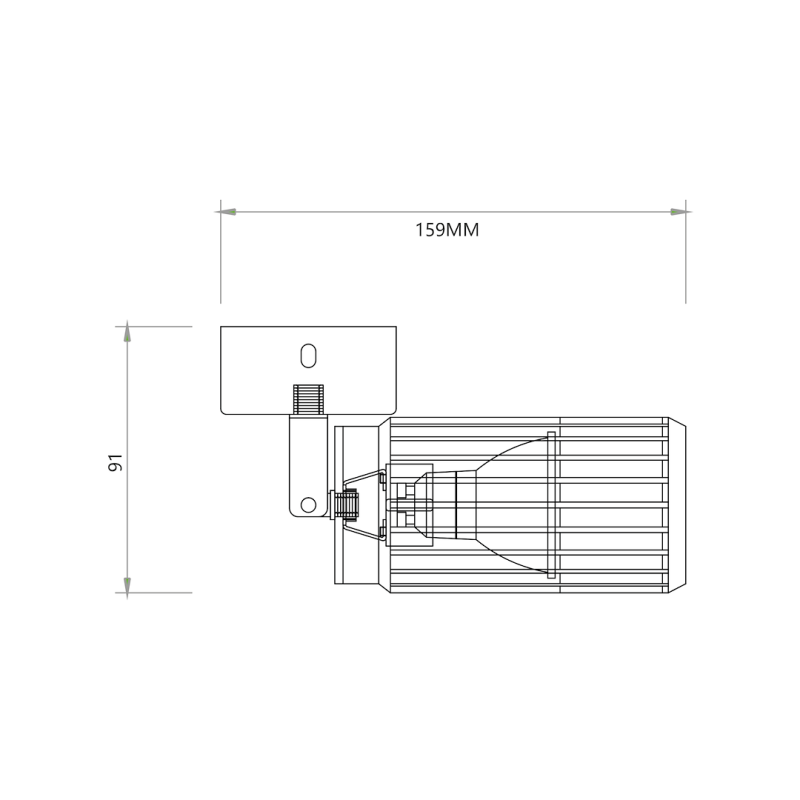 VERTIKALER WEISSER FLECK 1xGU10