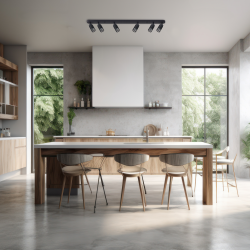 VERTIKALER SCHWARZER FLECK 6xGU10