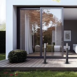 VERTICAL BLACK LÁMPARA DE JARDÍN 1xGU10 IP44