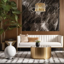 RITZ GOLD Chandelier 7xE14