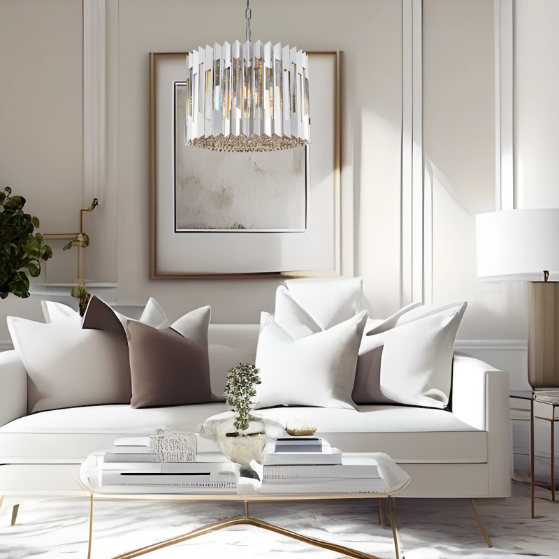 RITZ CHROME Chandelier 7xE14