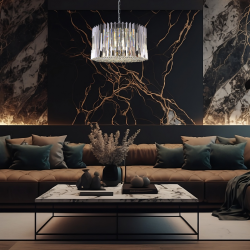 RITZ CHROME Chandelier 12xE14