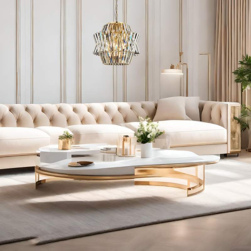 CROWN GOLD Chandelier 12xE14