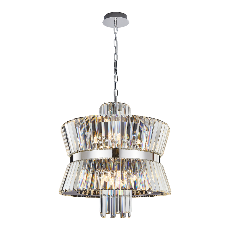 AURELIA CHROME Chandelier 12xE14