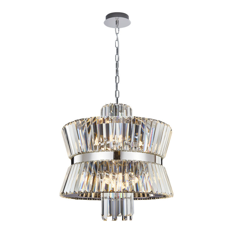 AURELIA CHROME Chandelier 12xE14