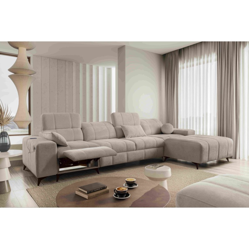 Ballagio XII Mix corner sofa with sleeping and relaxation function - Woven Fabric, Spring 1110