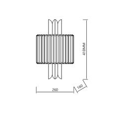 MARGOT CHROME Wall Light 2xE14