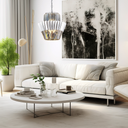 Lámpara de araña DONNA CROMO 9xE14