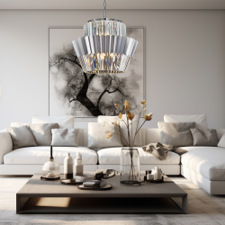 DONNA CHROME Chandelier 12xE14