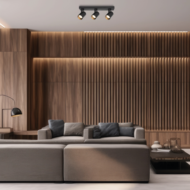 Volf Spot Black Fixture 3xGU10