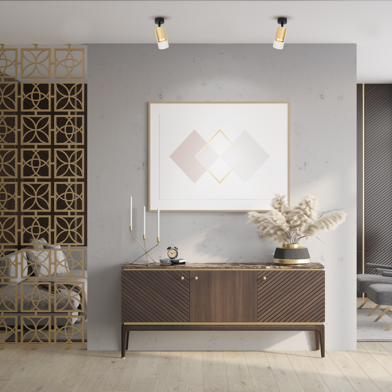 Montura Ricky Spot Dorado 1xGU10