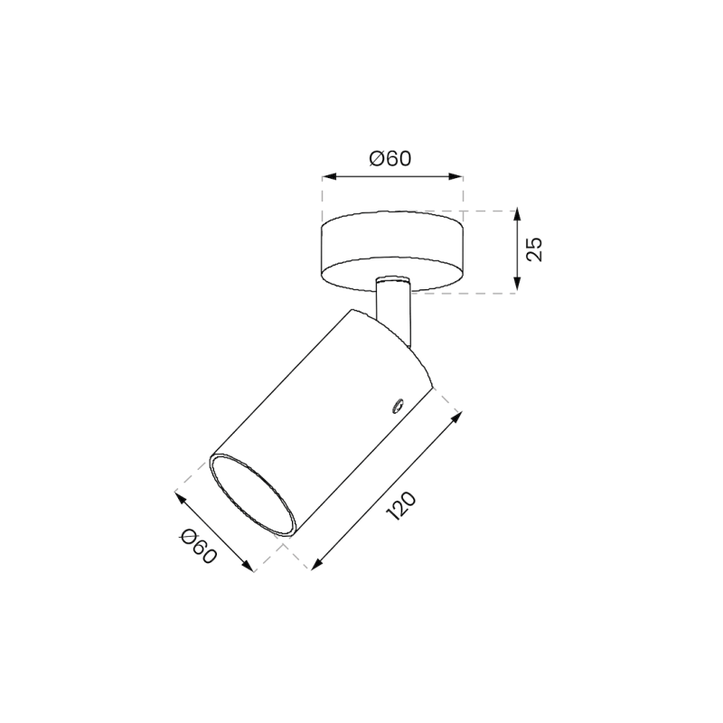 Світильник Ricky Spot Золотий 1xGU10