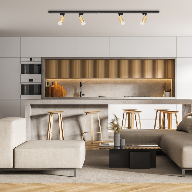 Світильник Ricky Track Золотий 1xGU10