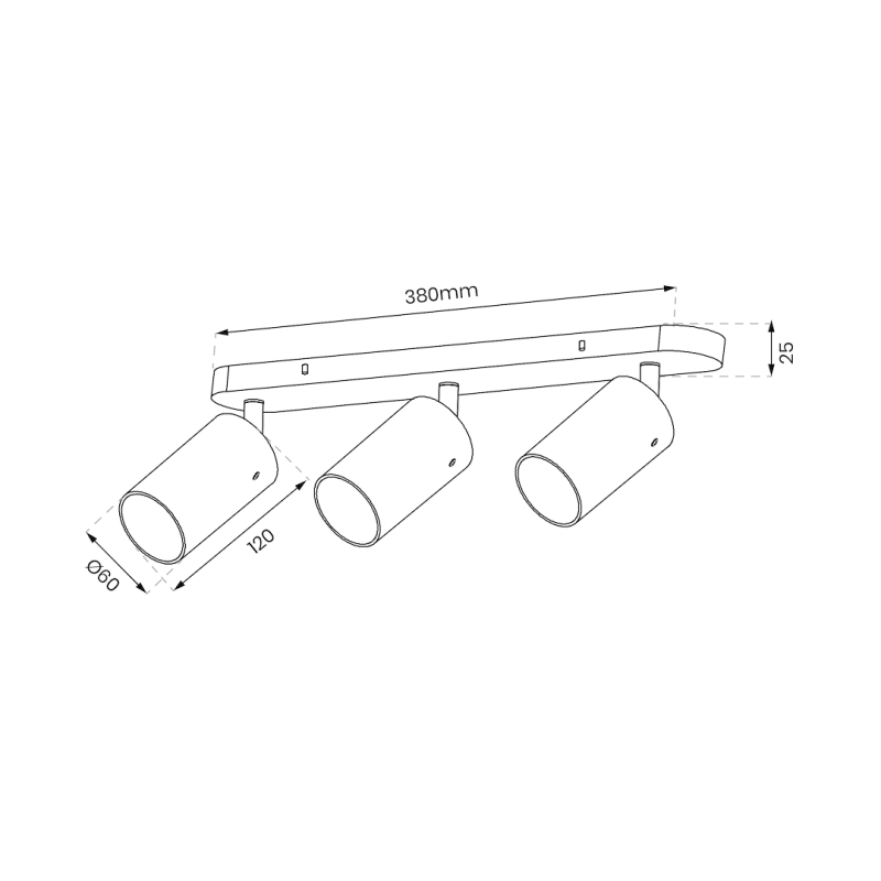 Оправа Ricky Spot Золотий 3xGU10