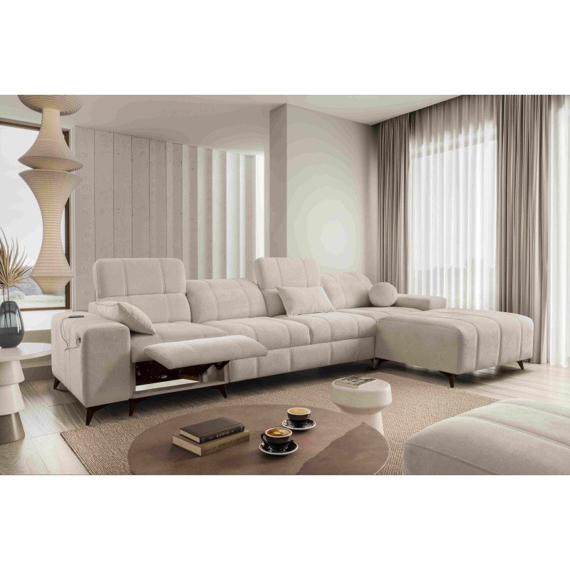 Ballagio XII Mix Corner Sofa with Sleeping and Relax Function - Weave, Spring 1108