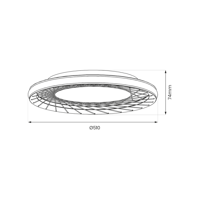 NEST 38W LED Ceiling Light, 51cm Diameter