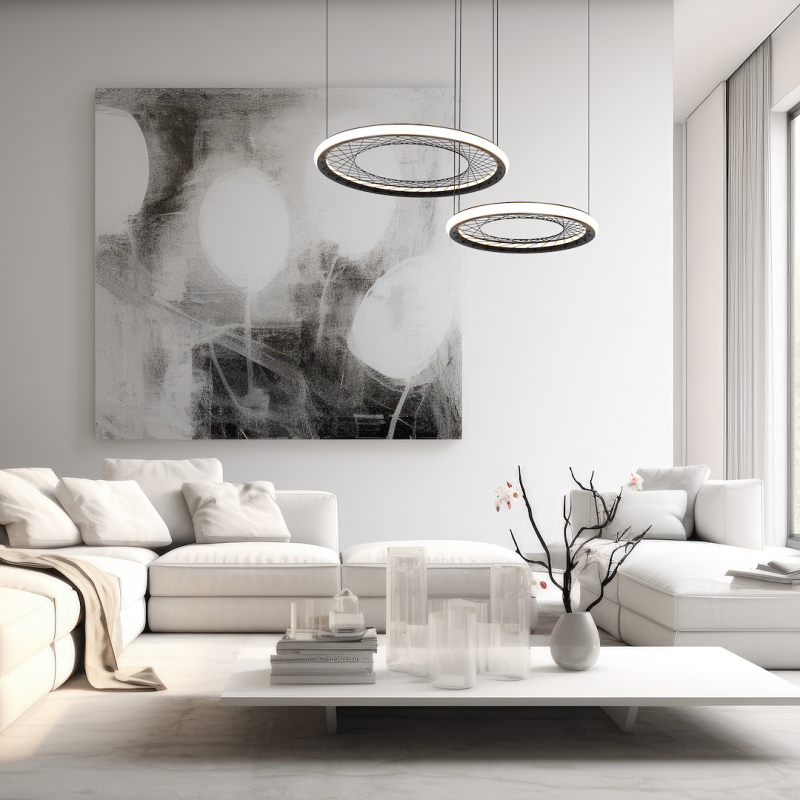 Lámpara colgante NEST 77W LED 61+41cm