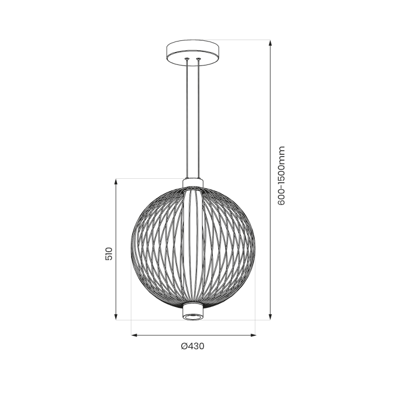 Lampa wisząca KYOTO 32W LED śr. 43cm