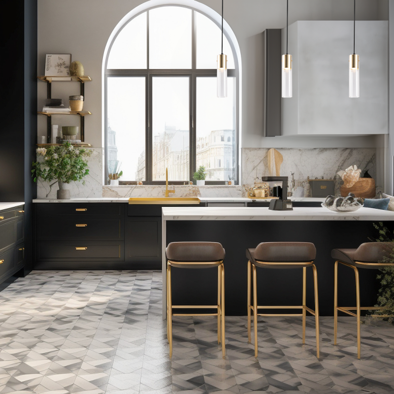 Lámpara Colgante Ricky Dorado 1xGU10