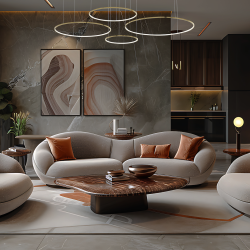 Saturno Gold 120W LED Pendant Lamp