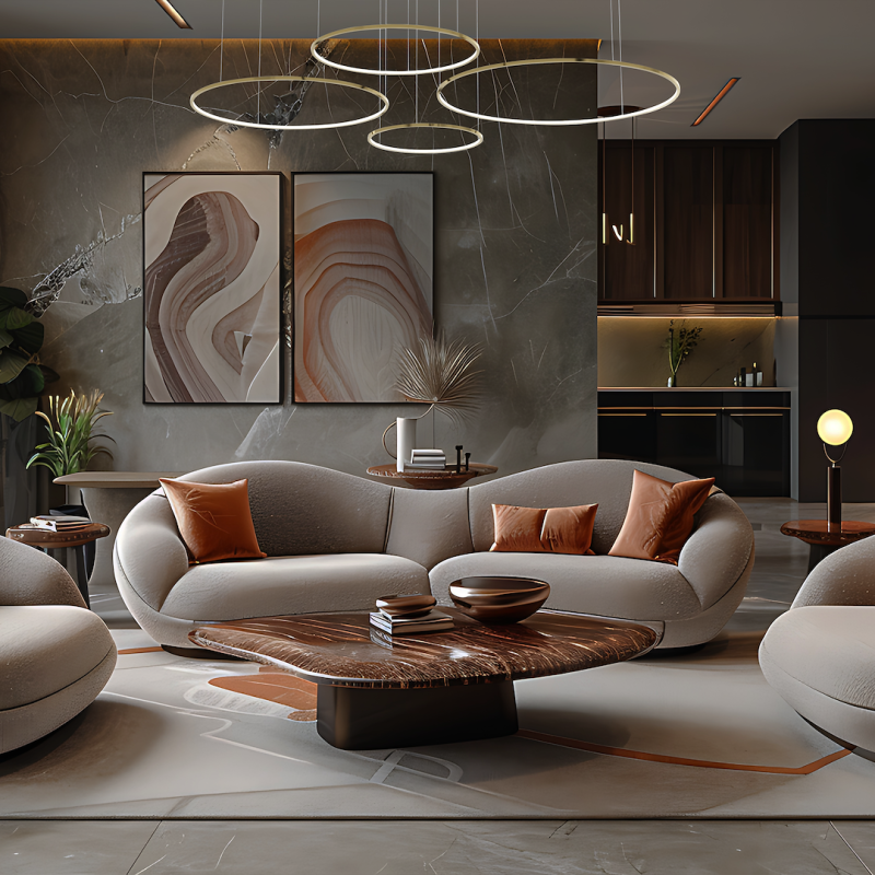 Saturno Gold 120W LED Pendant Lamp