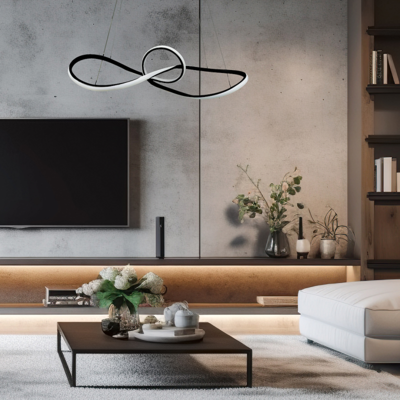 Marco Black 42W LED pendant lamp