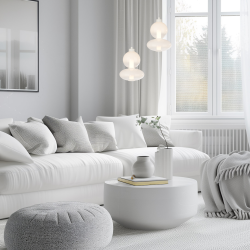 DAPHNE WHITE 12W pendant lamp