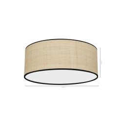 MARSHALL NEW / RATTAN 2xE27 Ø40cm