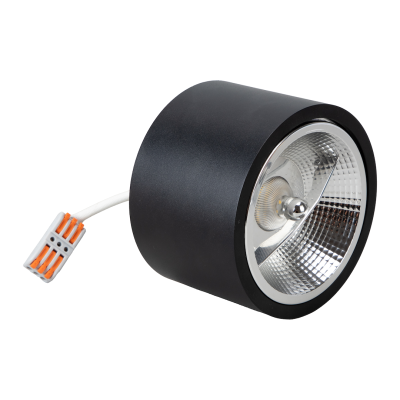 Redondo Surface Mounted Fixture Black 1xAR111 GU10