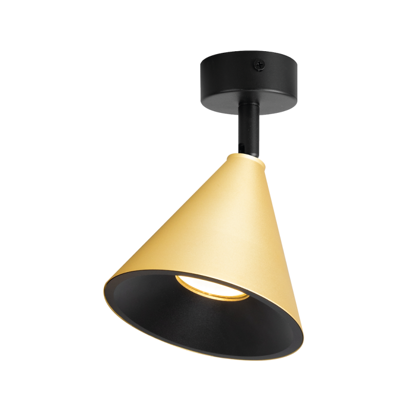 Cone Spot Gold Fixture 1xGU10