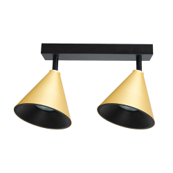 Cone Spot Gold Fixture 2xGU10