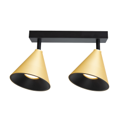 Cone Spot Gold Fixture 2xGU10