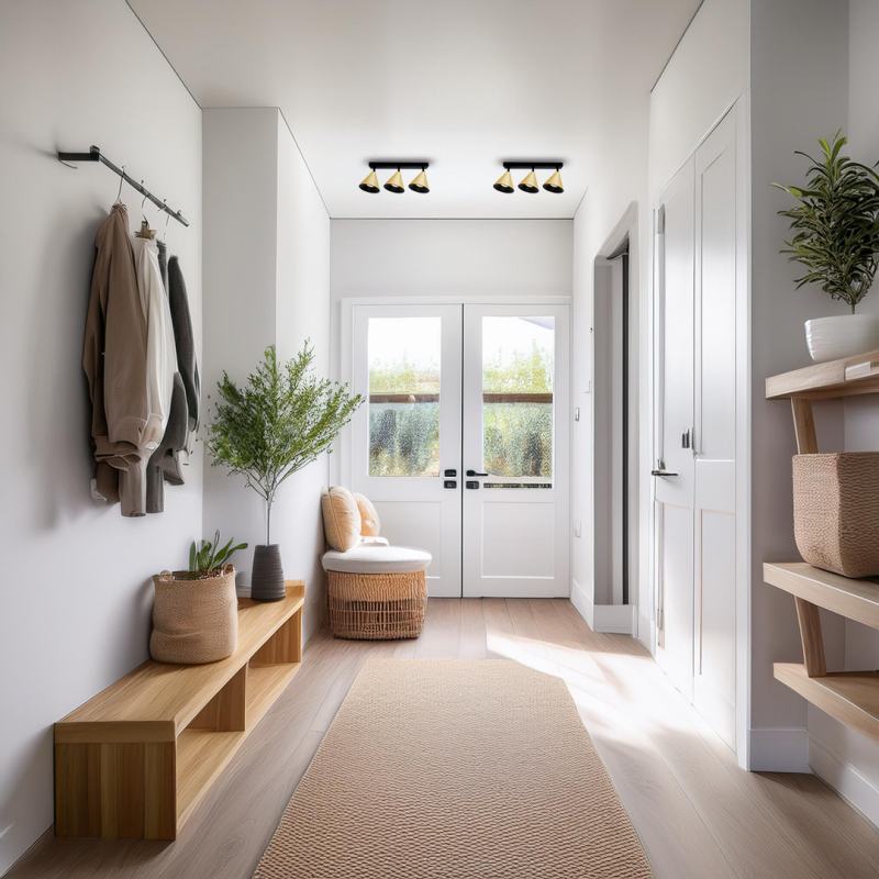 Cone Spot Gold Fixture 3xGU10