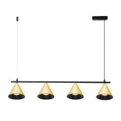 Pendant Lamp Cone Gold 4xGU10