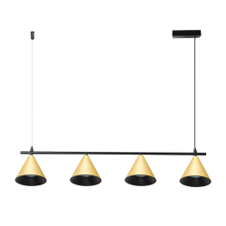 Pendant Lamp Cone Gold 4xGU10