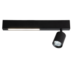 Lámpara de Techo Magnet 9W+1xGU10 3000/4000K Negro