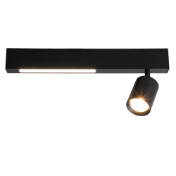 Lampa Sufitowa Magnet 9W+1xGU10 3000/4000K Czarny