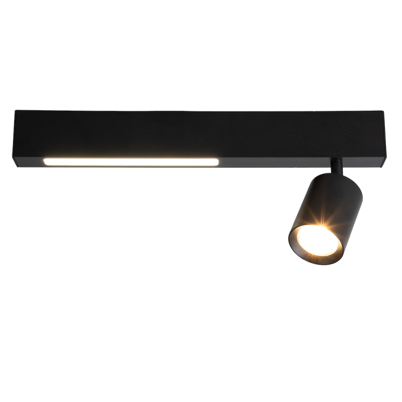 Lámpara de Techo Magnet 9W+1xGU10 3000/4000K Negro