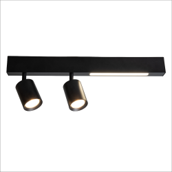 Deckenleuchte Magnet 9W+2xGU10 3000/4000K Schwarz