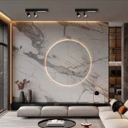 Стельова лампа Magnet 9W+2xGU10 3000/4000K Чорний