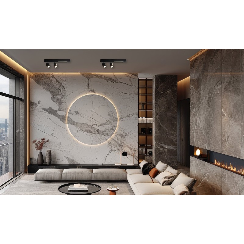 Lampa Sufitowa Magnet 9W+2xGU10 3000/4000K Czarny