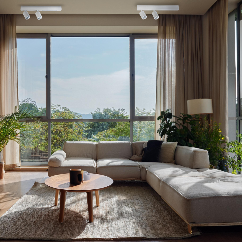 Ceiling Lamp Magnet 9W+2xGU10 3000/4000K White