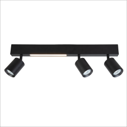 Magnet Deckenleuchte 9W+3xGU10 3000/4000K Schwarz