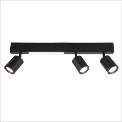 Ceiling Lamp Magnet 9W+3xGU10 3000/4000K Black