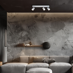 Lampa Sufitowa Magnet 9W+3xGU10 3000/4000K Biały