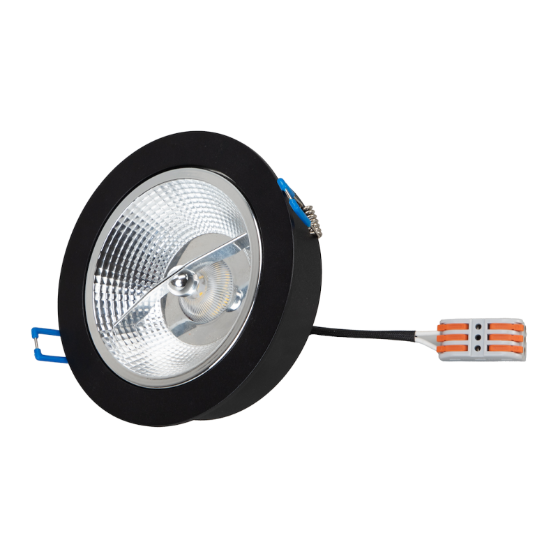 Redondo Black Recessed Fixture 1xAR111 GU10