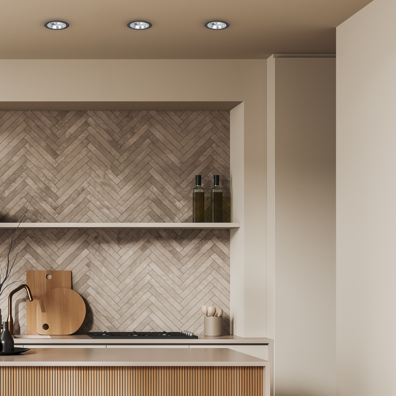 Вбудований світильник Redondo Чорний 1xAR111 GU10