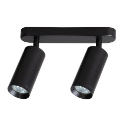 Luminaria Mica Spot Negro 2xGU10