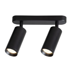 Mica Spot Black Fixture 2xGU10