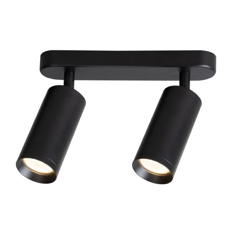 Luminaria Mica Spot Negro 2xGU10